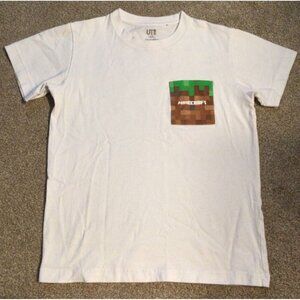 Sz 11 to 12 Years GUC Uniqlo Minecraft Pocket Tee